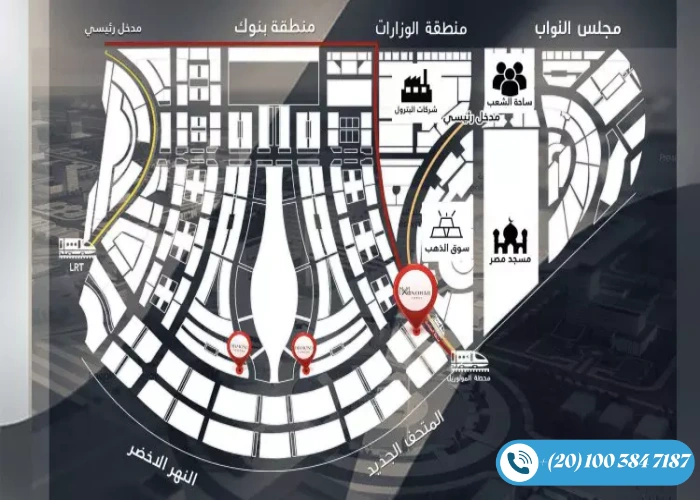 مونوريل تاور العاصمة الادارية Monorail Tower قسط على 12 سنة