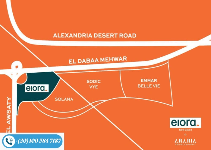 كمبوند ايلورا زايد الجديدة Elora New Zayed فيلات بمقدم 5%