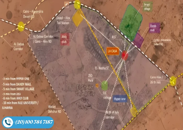 كمبوند لاكازا الشيخ زايد La Casa Sheikh Zayed تفاصيل وأسعار