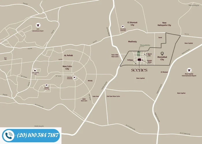 كمبوند سينز المستقبل سيتي Scenes Mostakbal City فلل بمقدم 5%