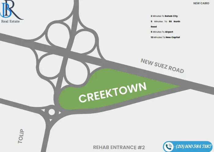 كمبوند كريك تاون القاهرة الجديدة Creek Town New Cairo اسعار