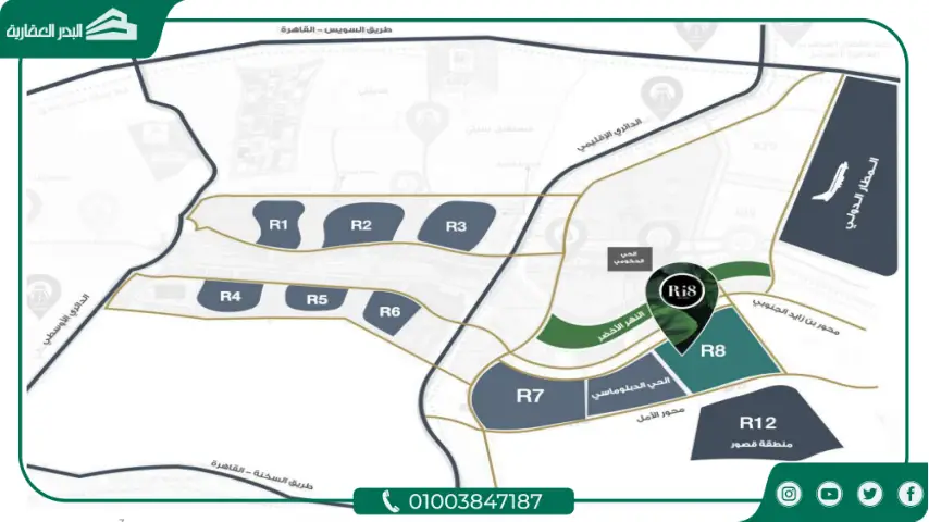 مشروع Compound Ri8 موقع كمبوند رايت العاصمة