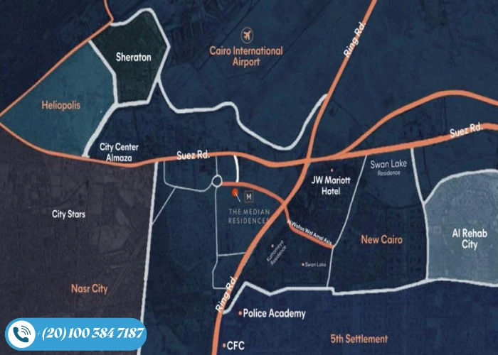 كمبوند ذا مديان ريزيدنس القاهرة الجديدة The Median Residences
