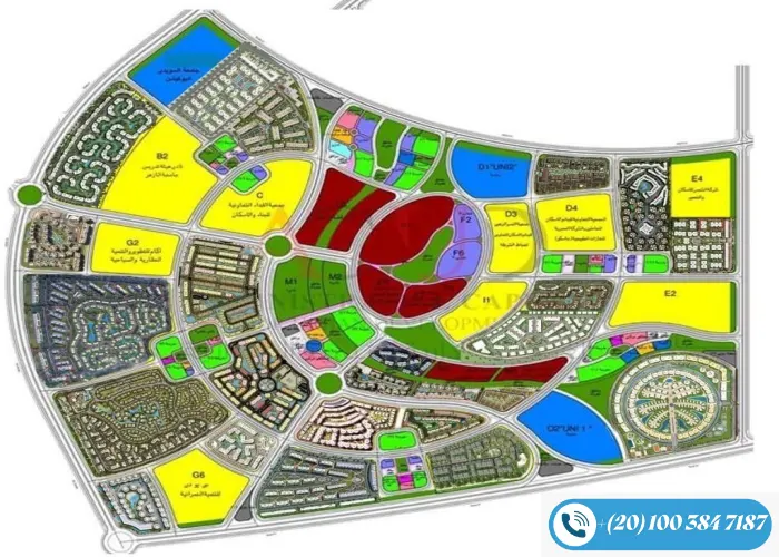 احياء العاصمة الادارية الجديدة 