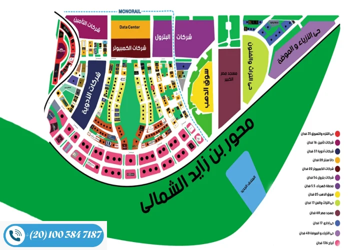 احياء العاصمة الادارية الجديدة | خريطة ومميزات كل حي