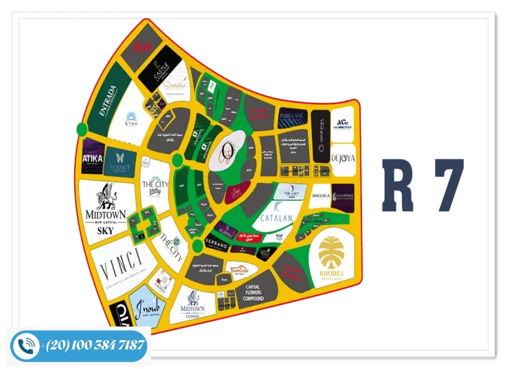 احياء العاصمة الادارية الجديدة | خريطة ومميزات كل حي
