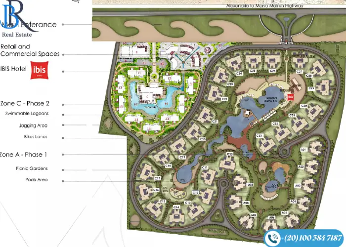 قرية لاجون العلمين الجديدة Lagoon North Coast بمقدم 10%