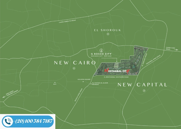 البوسكو سيتي مدينة المستقبل Il Bosco New Cairo تفاصيل واسعار