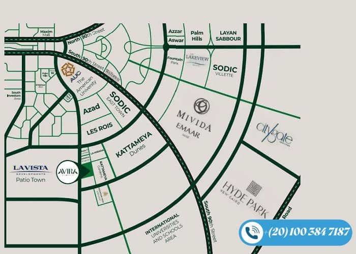 كمبوند افيرا ريزيدنس التجمع الخامس