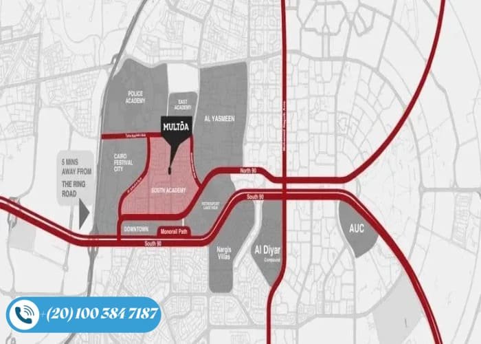 مول ملتقى التجمع الخامس Multqa Social District بمقدم 5%