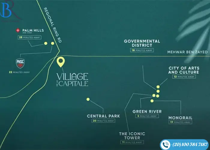 كمبوند فيلاج دي لا كابيتال بالم هيلز كمبوند فيلاج دي لا كابيتال العاصمة الادارية